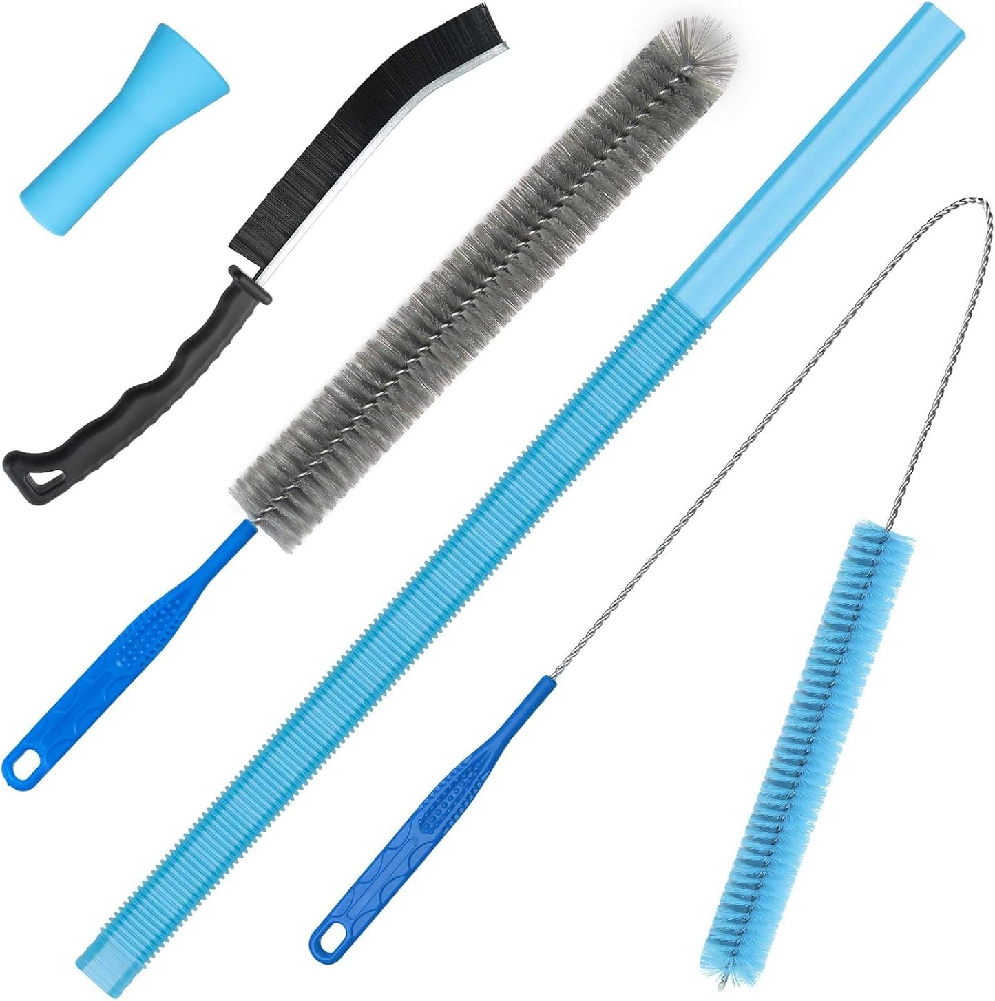 Dryer Vent Cleaner Kit - Compatible Universal Vacuum Attachment Hose with Most Vacuum Cleaner, Dryer Lint Cleaner Kit and Cleaning Brush Tools for Efficient Dryer Vent Hose Maintenance (Gray)