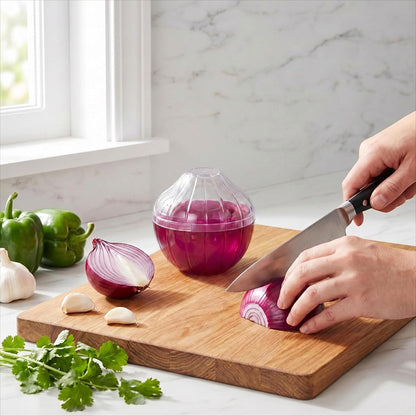 Onion Keeper Onion Storage Containers Onions Tomato Saver Reusable Tomato Lemon Holder Fruit Storages Box Freshness Saver Keepers with Transparent lid for Fridge Vegetable Fruits Onions Stays Fresh