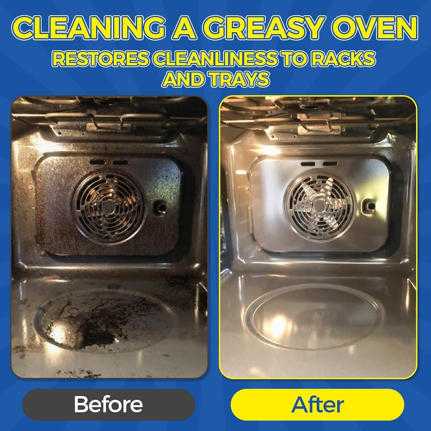 Oven Cleaner Heavy Duty 500ml, Complete Oven Cleaner Non Toxic Fume Free with Non-Scratch Scraper, Cloth, Easy Deep Clean for Racks, Grills, BBQ, Air Fryers, Kitchens, Outdoor and Vehicles