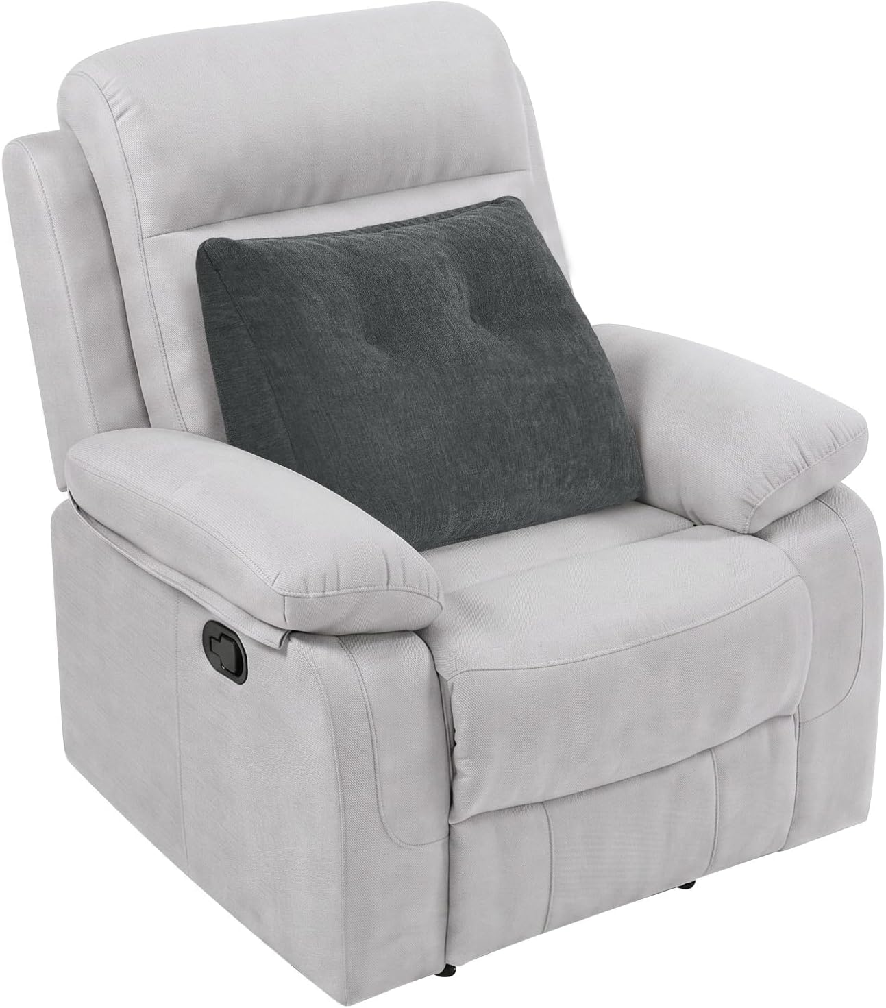 Back Support Pillow for Recliner Soft Dual Layer Lumbar Support Pillow with Shredded Memory Foam Ergonomic Orthopedic Couch Lumbar Cushions for Elderly Lower Back Pain Relief Brown