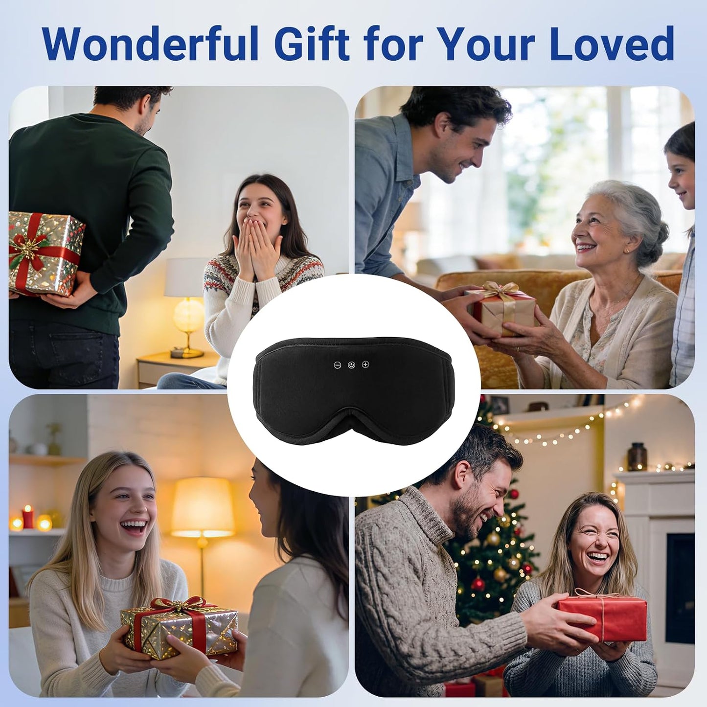Sleep mask Headphones,100% Blackout 3D Zero Eye Pressure Bluetooth Sleep mask Breathable Eye mask with Bluetooth Headphones Sleep Headphones for Side Sleepers, 14H Playtime&Bluetooth 5.4 Black
