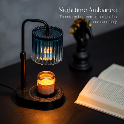 Candeldo Candle Warmer Lamp with Timer: Black Wax Melt Warmer