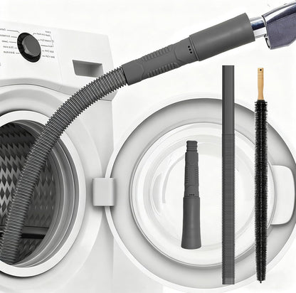Upgraded Dryer Vent Cleaner Kit: Dryer Lint Vac Attachment, Universal Vacuum Hose Attachment Tool for Lint Removal, Clogged Ducts Deep Cleaning, Quickly Lint Remover
