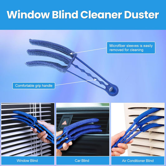 6 Pcs Air Conditioner Fin Comb Set, 3 Different AC Fin Comb Condenser Fin Straightener & 3 Brush AC Cleaner, Condenser Comb, Coil Comb, Evaporator Radiator Repair Cleaning Tool