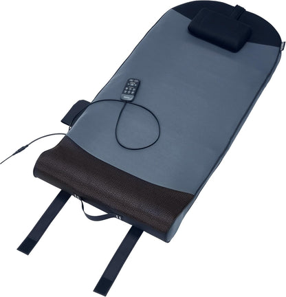 Homedics Fitness Stretching Mat with Air Compression, 3 Intensity | Air Compression Stretching Mat with Heat, 6 Programs, 3 Intensity Levels, Foldable Design, Removable Pillow