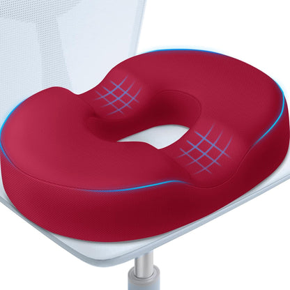 BlissTrends Donut Pillow Seat Cushion, Memory Foam Lifting Cushions(Black) | Donut Chair Cushions for Postpartum Pregnancy & Hemorrhoids,Tailbone Pain Relief Cushion for Office&Home Chairs