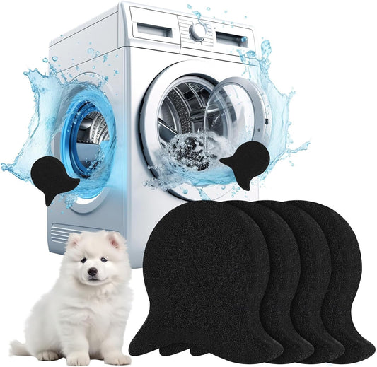 4Pcs Pet Hair Remover for Laundry, Dog & Cat Hairs Remover Tool, Reusable Catcher Effectively Removes Pet Hair, Lint and Dander from Bedding and Clothing, Suitable for Washing Machines