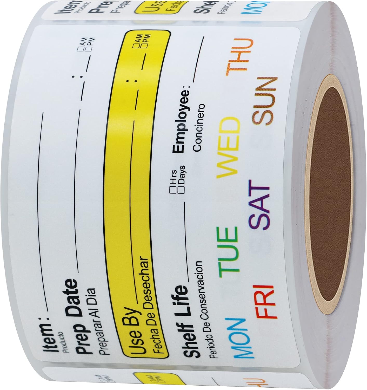 Hybsk 2 x 3 Inch Removable Freezer Food Labels- Easy Clean Leaves No Residue Food Storage Freezer Stickers Perfect for Reusable Containers 300 Stickers (Type 2)