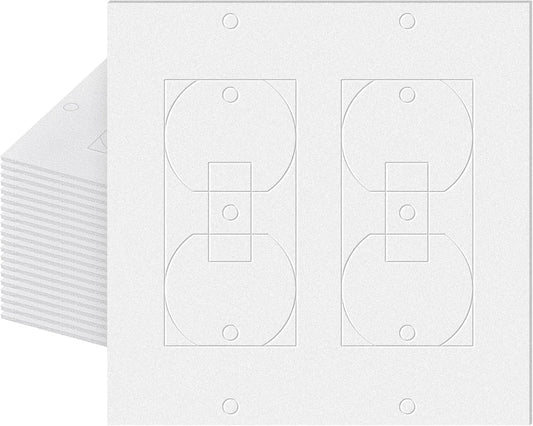 Tondiamo 20 Pcs Outlet Insulation and Draft Sealers Foam Insulation Pads Electrical Outlet Light Switch Covers Wall Gasket, 4.25 x 4.3 Inch