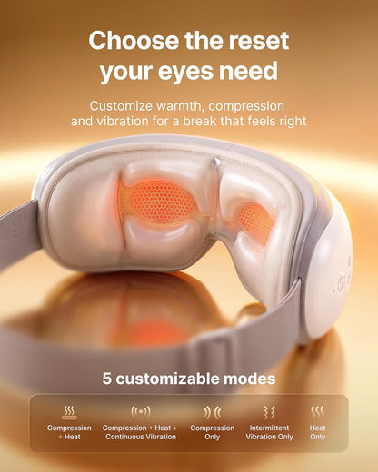 RENPHO Eyeris 1 Eye Massager with Heat, Heated Massage Eye Mask