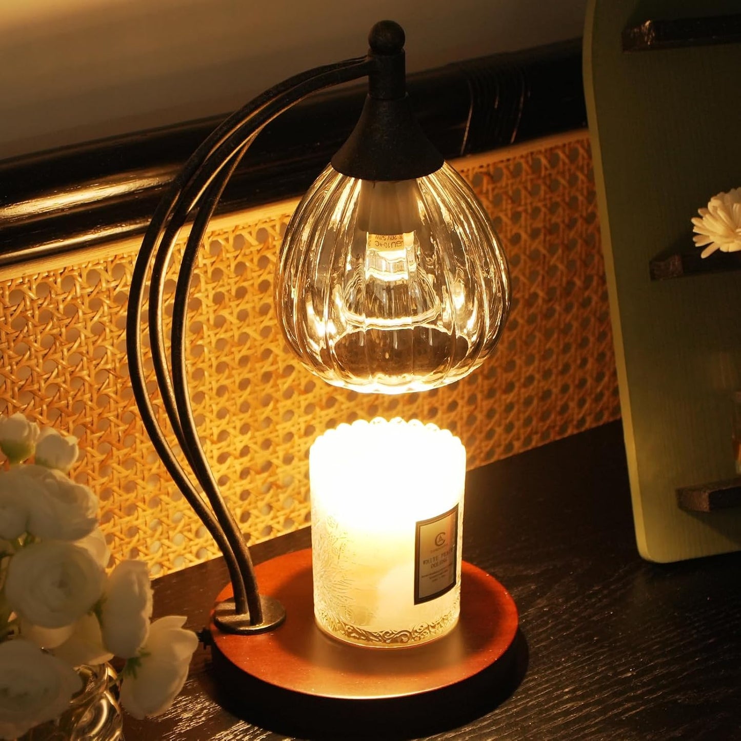 Candle Warmer Lamp with Timer and Dimmer - Electric Melter for Scented Jar Candles - Housewarming, New Home Decor