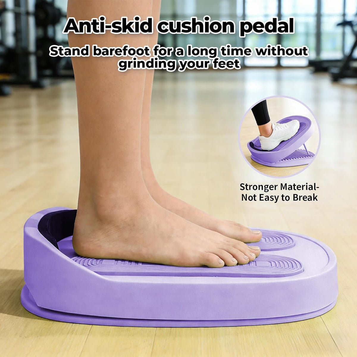 Adjustable Calf Stretcher Slant Board, 15-Level Incline for Ankle Rehab
