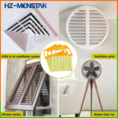 3Pcs Window Venetian Blind Cleaner Duster Tool Blinds Dust Dirt | 7 Finger Dusting Cleaner Tool for Window Air Vent Air Conditioner Fan Duster Dirt Housekeeping Tool for Wood Blinds Dust Dirt