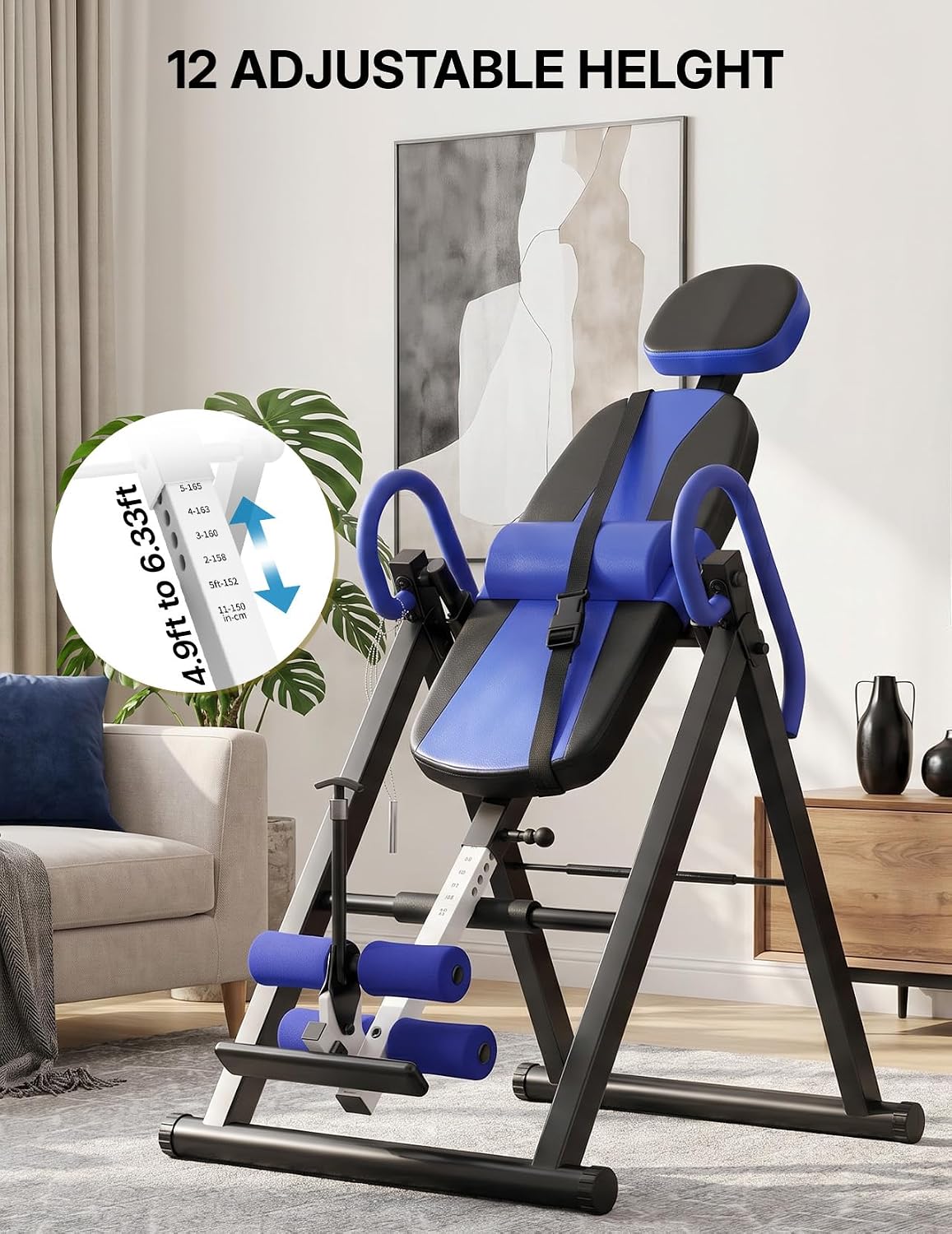YOLEO Gravity Inversion Table for Back Pain Relief 2026 New Inversion Table