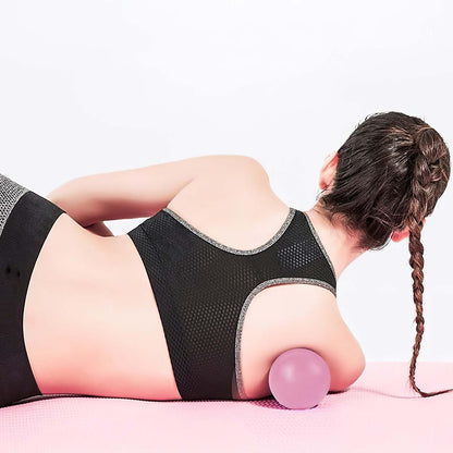 WOVTE Massage Lacrosse Ball Therapy for Sore Muscles Myofascial Release | Shoulders, Neck, Back, Foot, Body, Deep Tissue, Trigger Point, Muscle Knots, Yoga