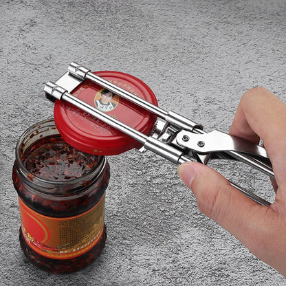 Master Jar & Bottle Opener,Adjustable Multifunctional Stainless Steel Can Opener Jar Lid Gripper,Manual,Kitchen Accessories（Silver）