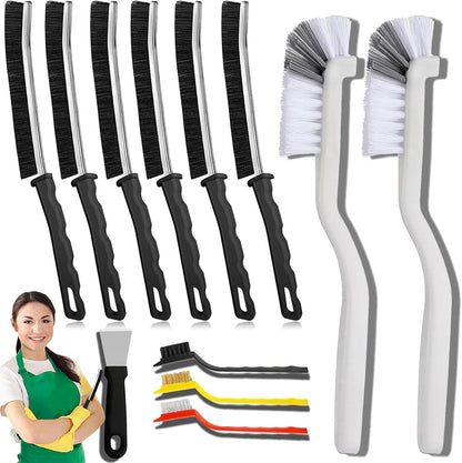 Crevice Cleaning Brush, Bathroom Gap Cleaning Brush, Hard Bristle Brush for Cleaning, Multifunctional Gap Brush, for Blind, Baseboard, Fan, Window or Sliding Door Track (5pcs)