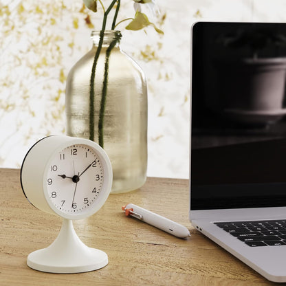 AYRELY® 3" Analog Alarm Clock, Retro Small Clock, Desk Clock for Bathroom