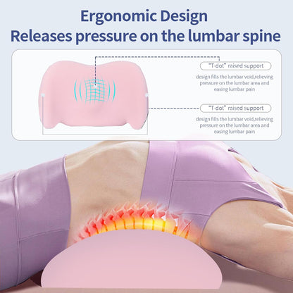 Lumbar Support Pillow for Office Chair, Memory Foam Car Back Cushion | Lumbar Pillow Lower Back with 4d Mesh Cover Adjustable Straps, Ergonomic Chair Back Pillow for Office, Car, Gaming Chairs