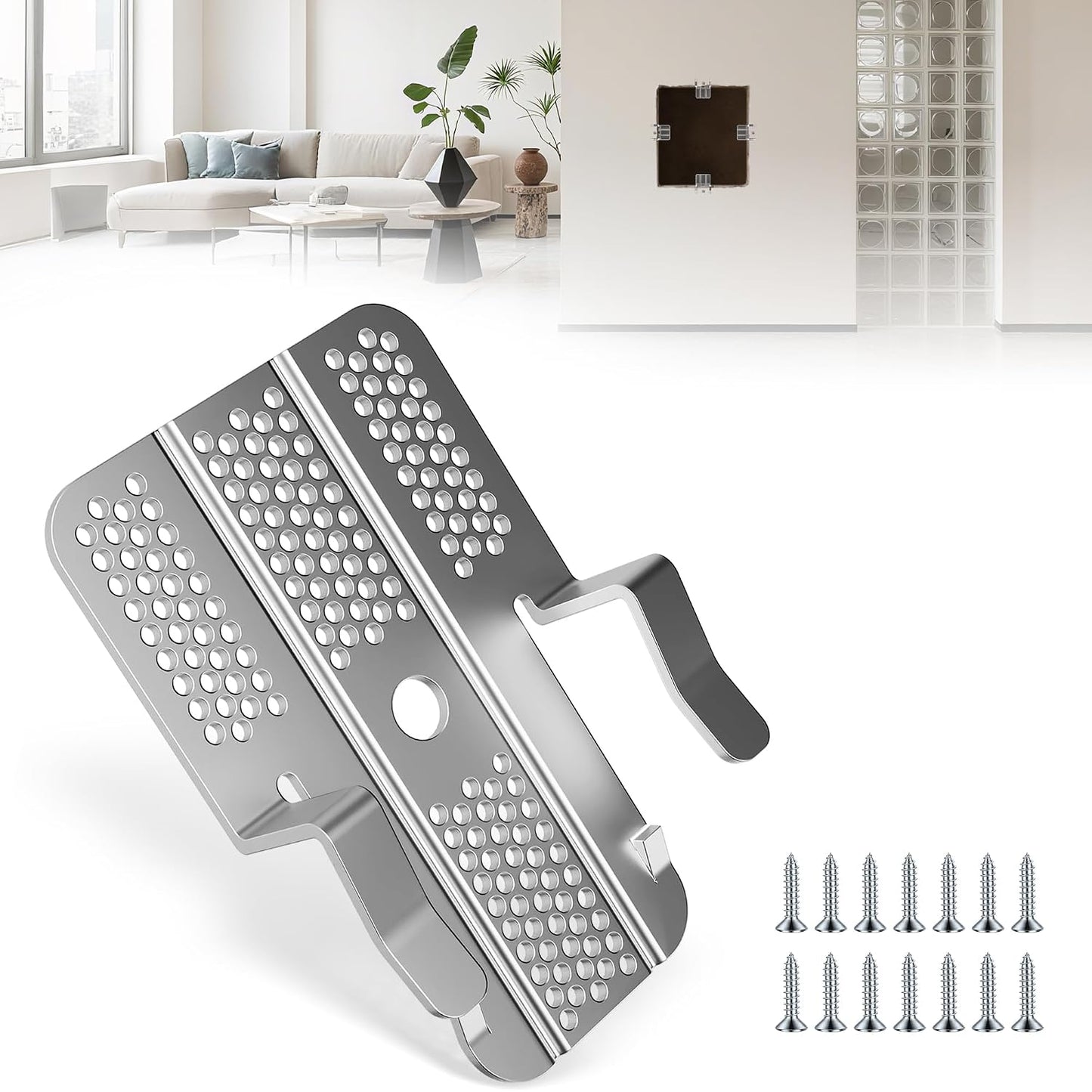 32 Pack Drywall Repair Clips,Easy Install Drywall Clip, Drywalls Patch Clip | Drywall Repair Kit for Damaged Wall and Sheetrock, Metal Drywall Clips for Backing, Drywall Fasteners For 1/2" & 5/8" Panels