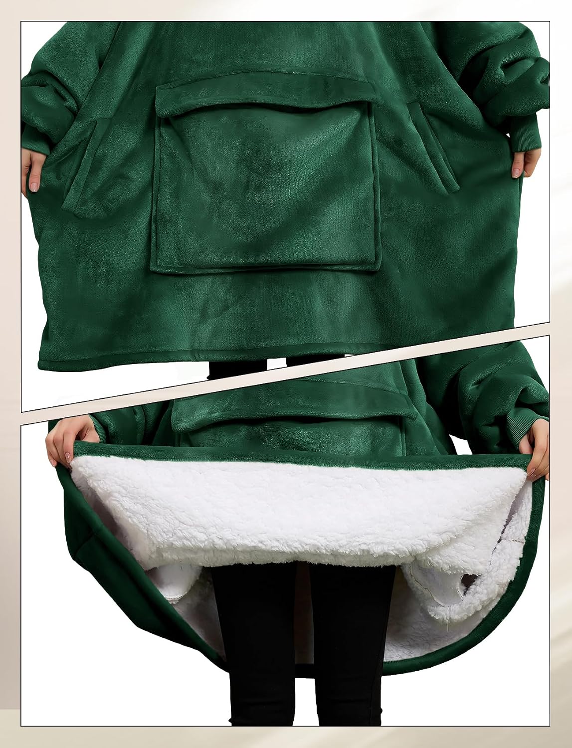 Wearable Blanket Hoodie for Adults With Pocket Strawberry Hoodie | Sherpa, Fuzzy Blanket Hoodie, Oversized Sweatshirt Blanket, Kangaroo Pouch, Cute Birthday Gifts for Sister, Cute Stuff