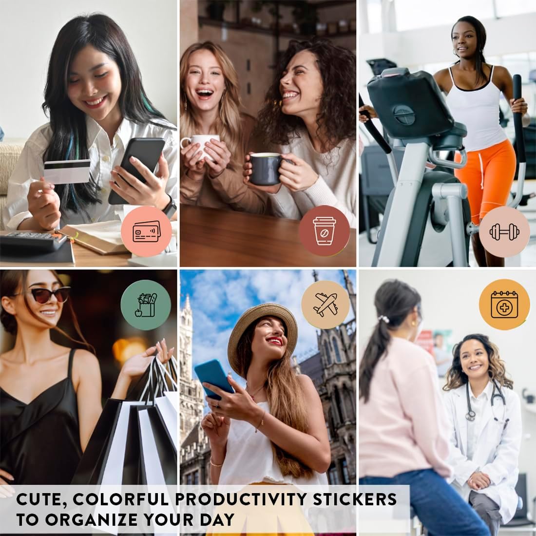 Andaz Press Colorful 7 Days of Week Stickers, Day Week Calendar Stickers for Adults Planner Day Dots Food Labels for Food Containers Date Calendar Planner Stickers Week Day Sticker Labels, 480-Pack