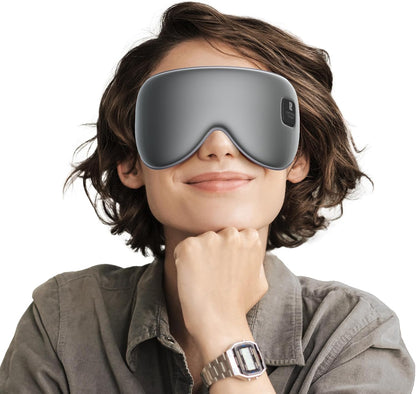 Silk Cordless Heated Eye Mask, Fast Heat Electric Warm Compress for Dry Eye