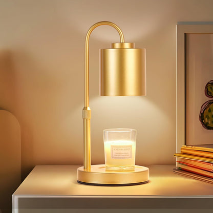 CASTLELIFE Candle Warmer Lamp with Timer & Dimmer, Height Adjustable Electric Wax Melt Warmer for Jar Candles, Gifts for Mom Home Decor, White