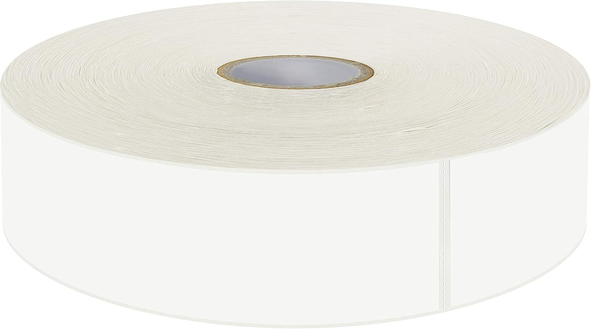 1000 Removable Food Labels, Water/Oil/Tear Resistant Blank Stickers with Perforation Line for Food Containers, Freezer, Fridge, Jars, Pantry, Organization (1” x 2”)