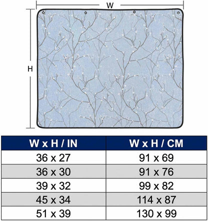 Magnetic Fireplace Cover White Vines Fireplace Screen Decorative Flowers Leaves Tree Branches Insulation Fireplace Blocker Blanket Save Energy Fireplace Draft Stopper Covers for Living Room 39x32 Inch
