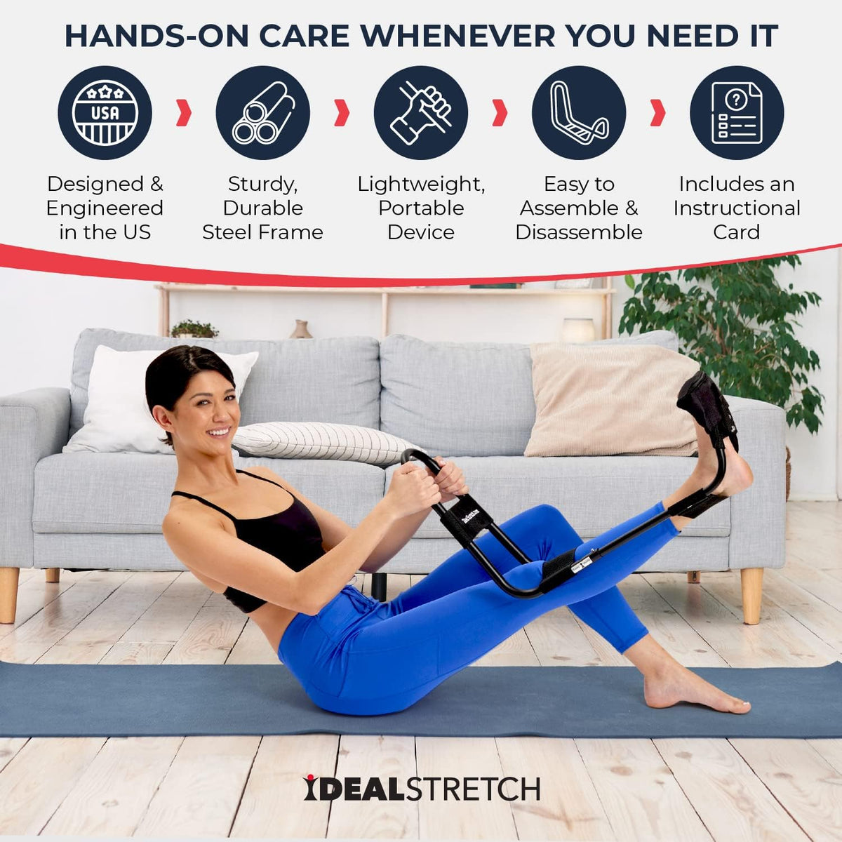 IdealStretch Leg Stretcher Hamstring Stretcher Hip Stretcher Patented