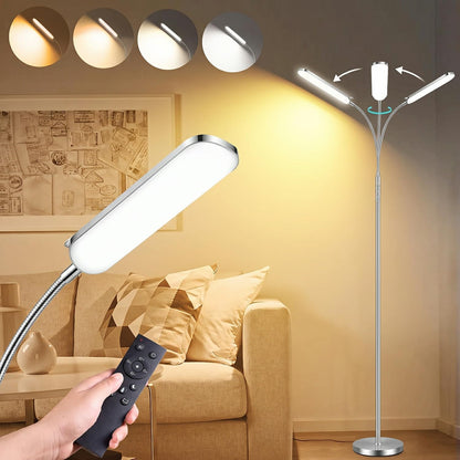 marctronic Floor Lamp, 18W 1800LM Super Bright LED Floor Lamp with Remote & Works with Smart Plug, Dimmable Timing Eye Caring Reading Lamps Floor Standing for Living Room Bedroom Office