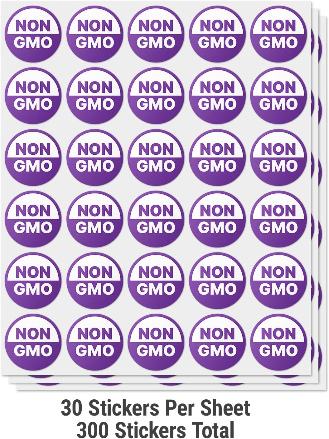 Dairy Free Food Labels Stickers - 1.5" Round Food Allergy Warning Meal Choice Label Stickers for Restaurant Deli Grocery Store Food Packaging, Strong Adhesive & Easy Peel (300 Labels on Sheet)
