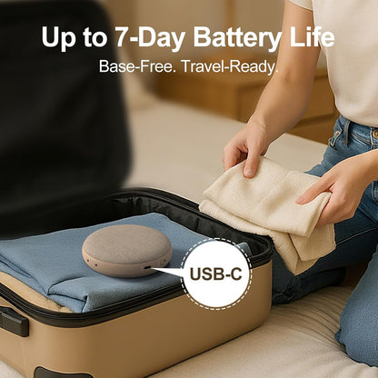 REACHER Travel Vibrating Alarm Clock for Heavy Sleepers, Dual Alarm