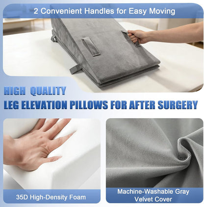 Adjustable Leg Elevation Pillows for After Surgery, Keep Knee Straight