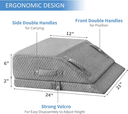 KingPavonini Adjustable Leg Elevation Pillows for Swelling & Pain Relief