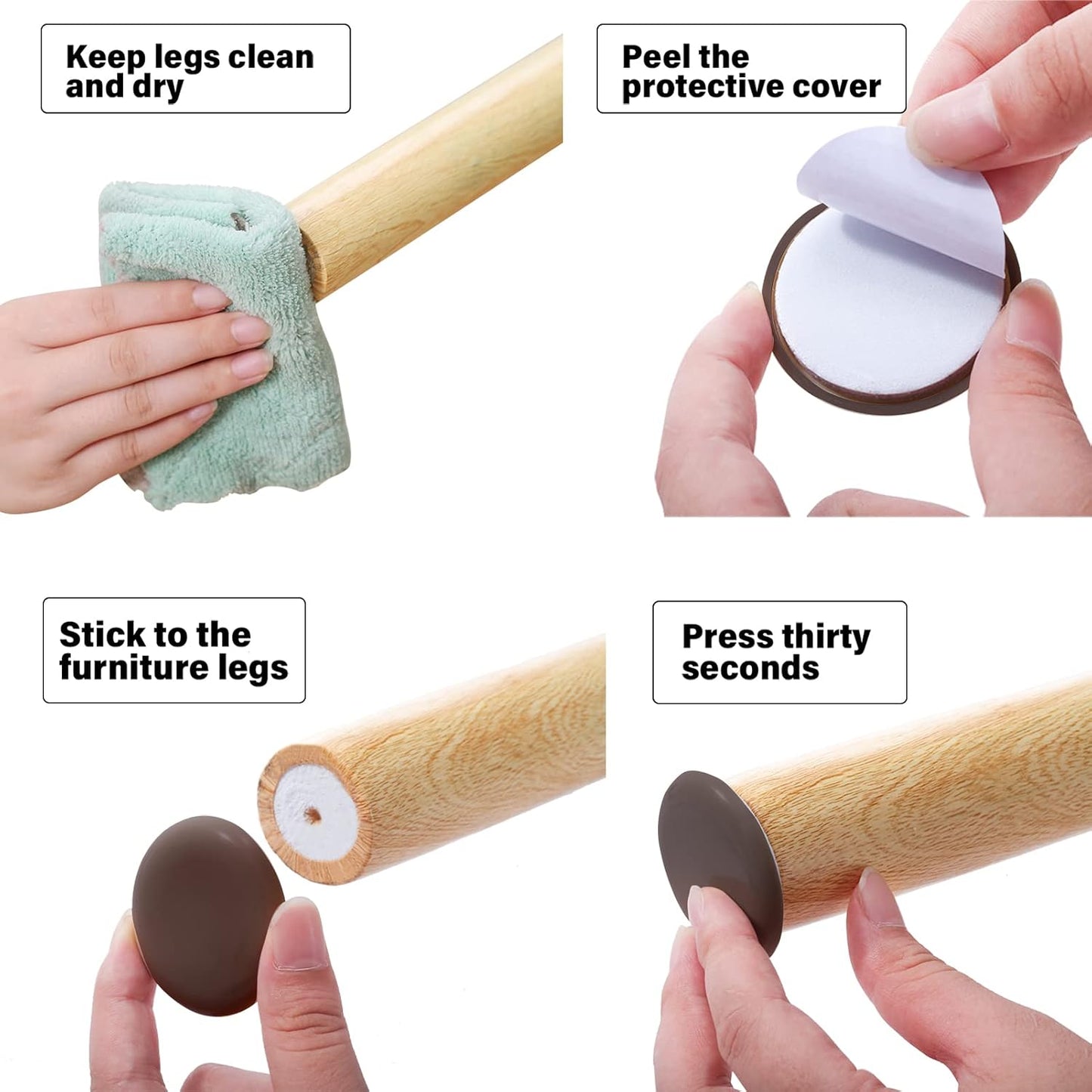 Self-Adhesive Furniture Sliders for Carpets, Furniture Moving Pads (36Pcs) 1-3/4" Furniture Mover Glides, Self Sticks Carpet Furniture Carrier - Move Any Item Quickly and Easily!