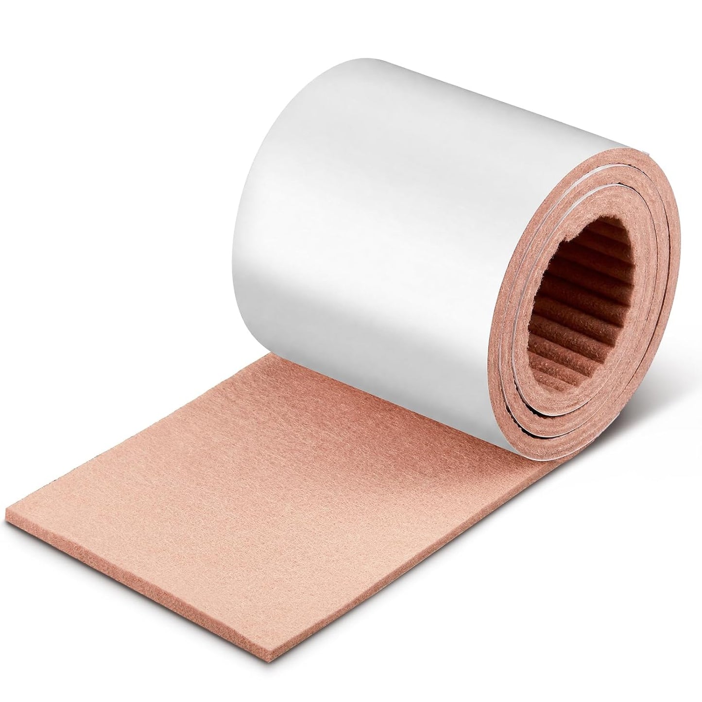 Jecery Adhesive Felt Roll, 1/4" X 6" X 1.25 Yard, Beige | Self-adhesive Padding for Foot Support, Pressure Relief, Furniture Protection, Splint Lining Cushion