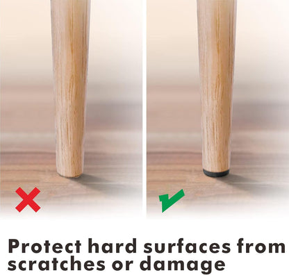 Felt Furniture Pads Self-Adhesive for Hardwood Floors, 8pcs 8" x 6" x 1/5" Cuttable Furniture Pads Square Furniture Movers, Floor Protector Cut into Any Shape, Beige