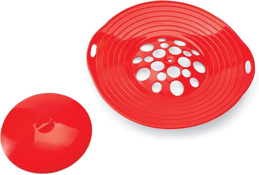 Collections Etc Boil Over Silicone Cover Spill Stopper & Lid Safeguards