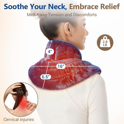 Comfytemp Microwavable Heating Pad for Neck and Shoulders, Weighted Wrap