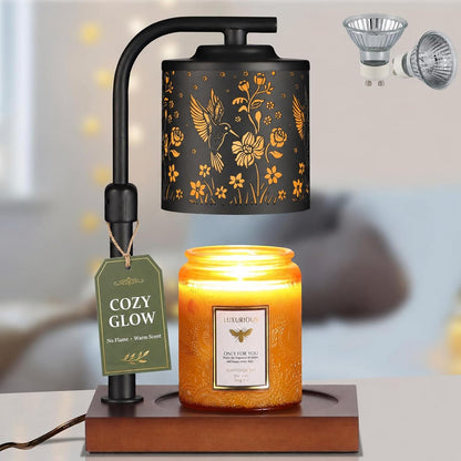 Candle Warmer Lamp Adjustable Height Dimmable for Jar Candles Hummingbird