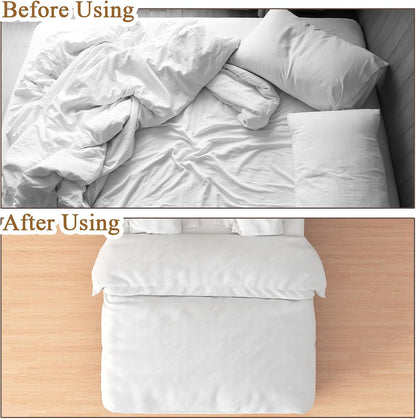 Boao 24 Pcs Bed Sheet Clips Straps Heavy Duty Adjustable Fasteners Elastic Fitted Bed Holder Mattress Corner Sheet Fasteners for Home Room Couch Supplies(White,8-12inch)