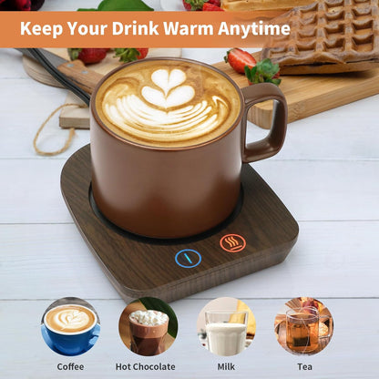VOBAGA Coffee Mug Warmer, 4 Hours Auto Shut Off Cup Warmer for Office Home Desk with 3 Temperature Settings, Electric Beverage Warmer for Cocoa,Tea, Milk, Soup, for Coffee Gifts, Sky Blue (No Cup)