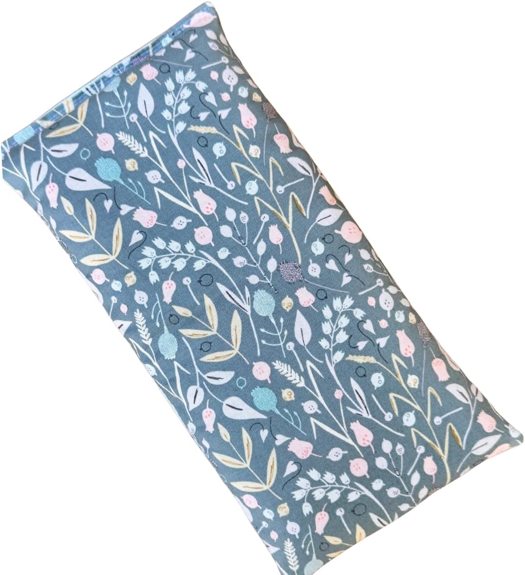 Large Microwave Heating Pad with Flax Seed, Scented or Unscented, Good for Back Pain or Cramps, Moist Heat Therapy or Ice Pack, Microwavable Bean Bag, 6" x 12" (Mushroom, Lavender & Peppermint)