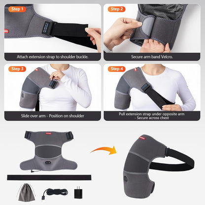 Shoulder Heating Pad Massager for Rotator Cuff Frozen Shoulder