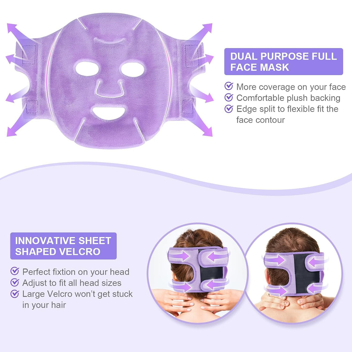 Atsuwell Cooling Ice Face Eye Mask Set