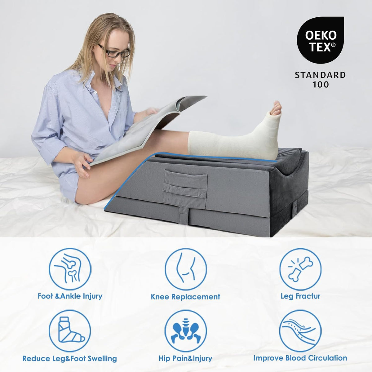Kehangte Leg Elevation Pillows for After Surgery,Wedge Pillow,Knee Pillows