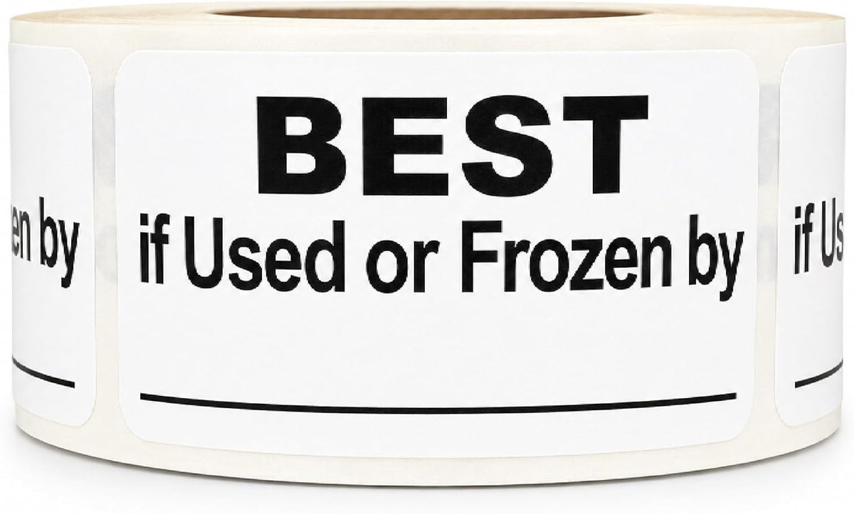 ChromaLabel Writable Removable Freezer Food Date Labels, 1 x 2, 500/Roll