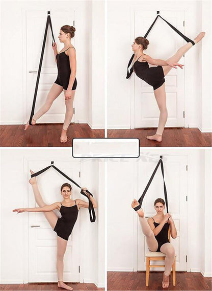 Leg Ballet Yoga Stretcher, Door Attachment Get More Flexible, Flexibility & Stretching Leg Straps - Great for Cheer Dance Gymnastics or Any Sport Trainer Premium Stretch Fitness Equipment